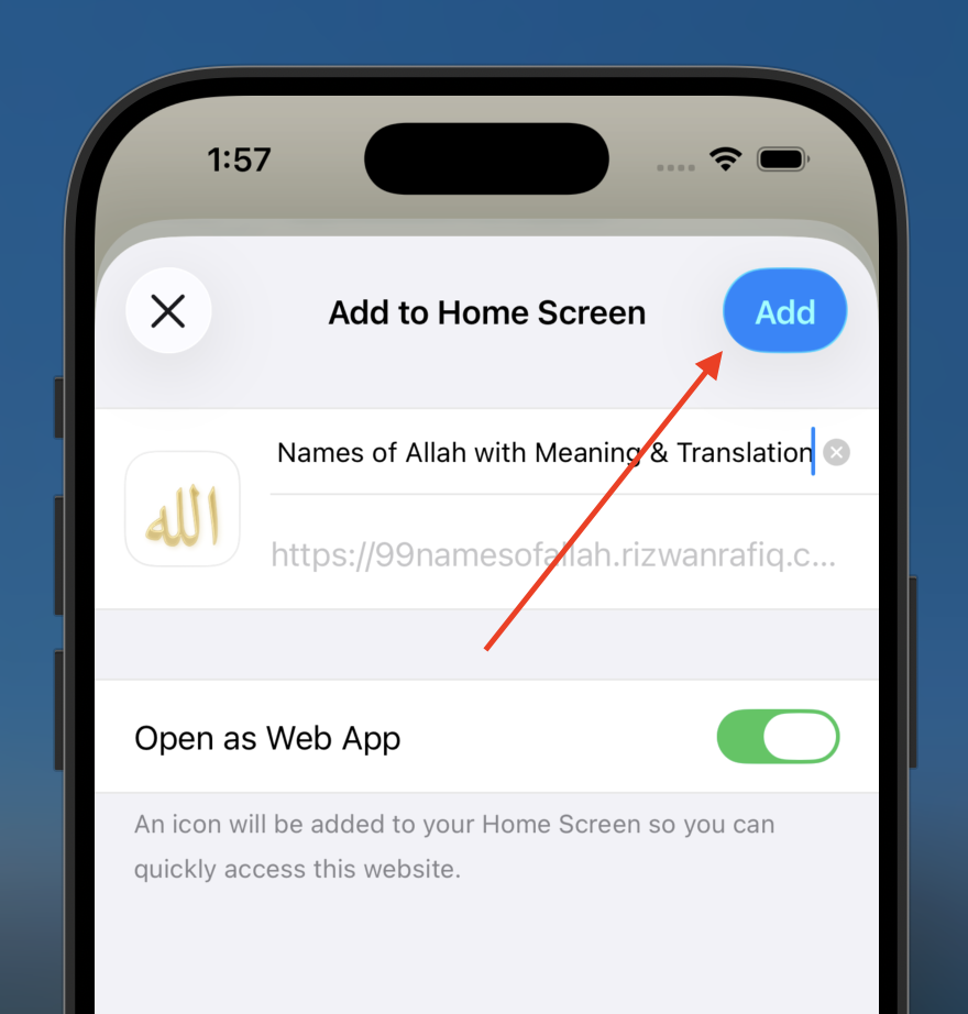 Confirm Add