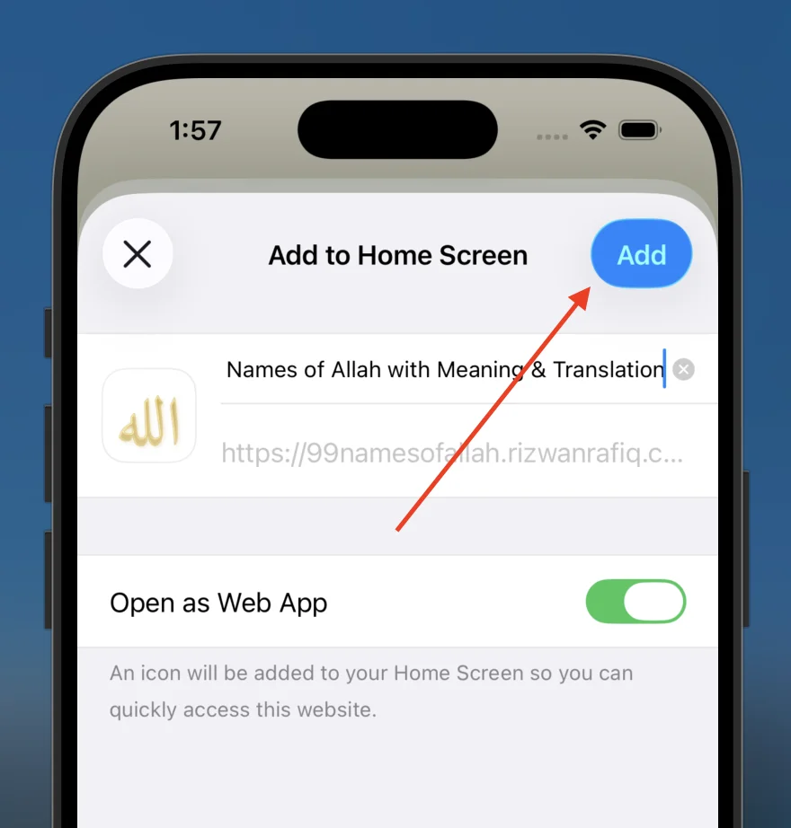 Confirm Add